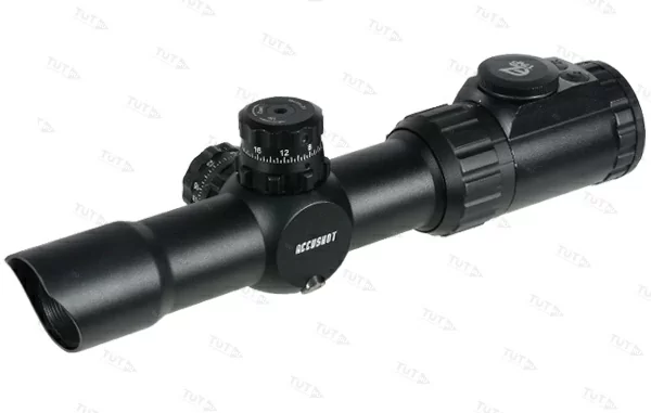 Прицел оптический LEAPERS Accushot Tactical 1-4.5X28, 30мм, грав.Circle Dot,, подсв.IE36, кольца. Фото №2 Прицел оптический LEAPERS Accushot Tactical 1-4.5X28, 30мм, грав.Circle Dot,, подсв.IE36, кольца. Фото №2