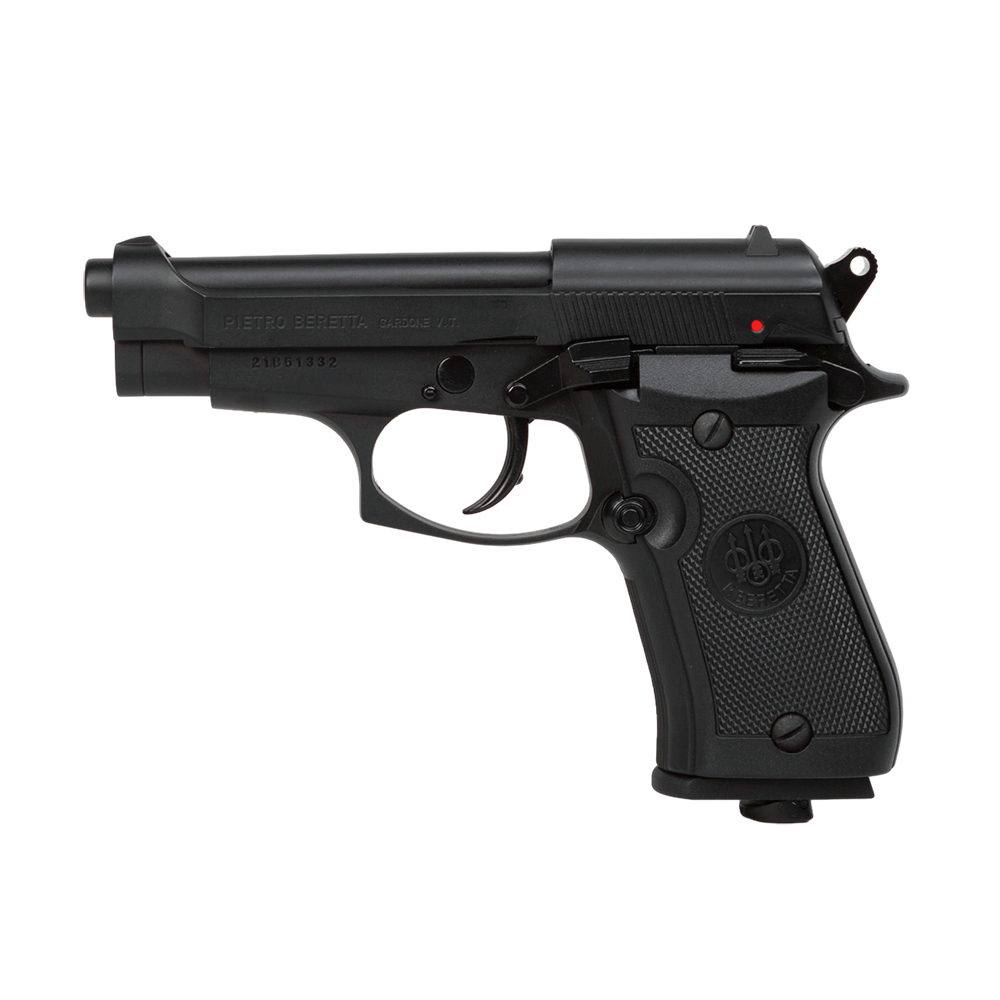Пистолет пневматический Beretta M84 FS сплав, черный,  (Blowback). Фото №3