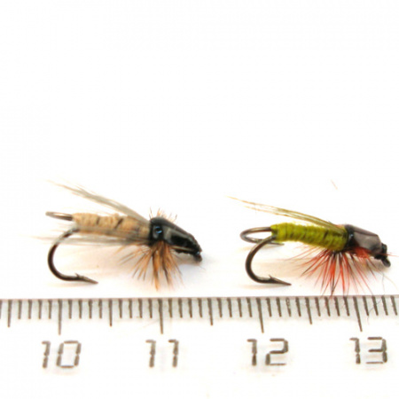 Мушка "Черная Речка" сухая Ручейник №10 (50шт). Фото №2