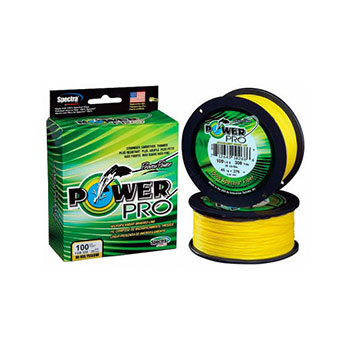 Шнур Power Pro 135м Hi-Vis Yellow 0.08. Фото №1