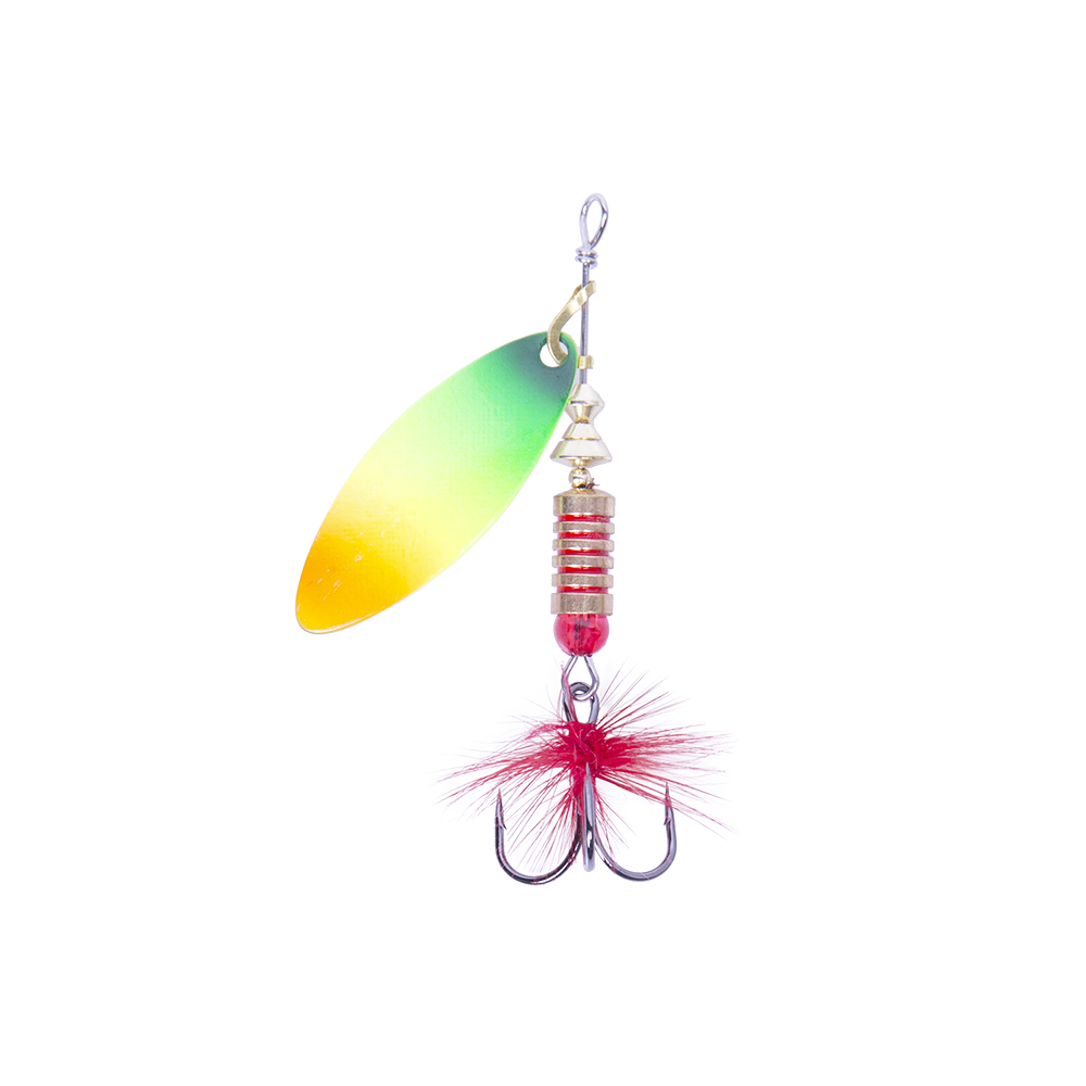 Блесна вращающаяся MADFISH Aglia Long №2, 7гр, цвет (Rainbow). Фото №2