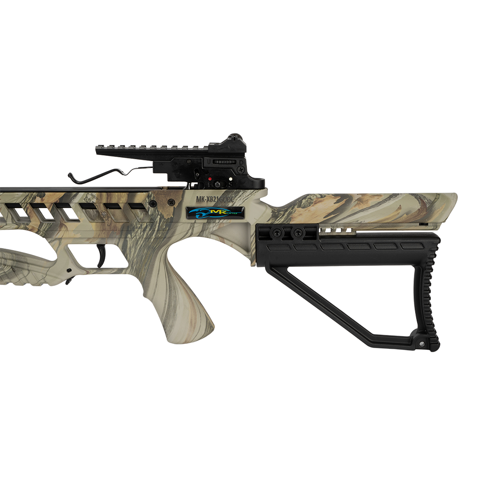 Арбалет рекурсивный Man Kung MK-XB21 (черный,4 стрелы,кивер,воск,стрингер,натяжитель,прицел,ремень). Фото №4