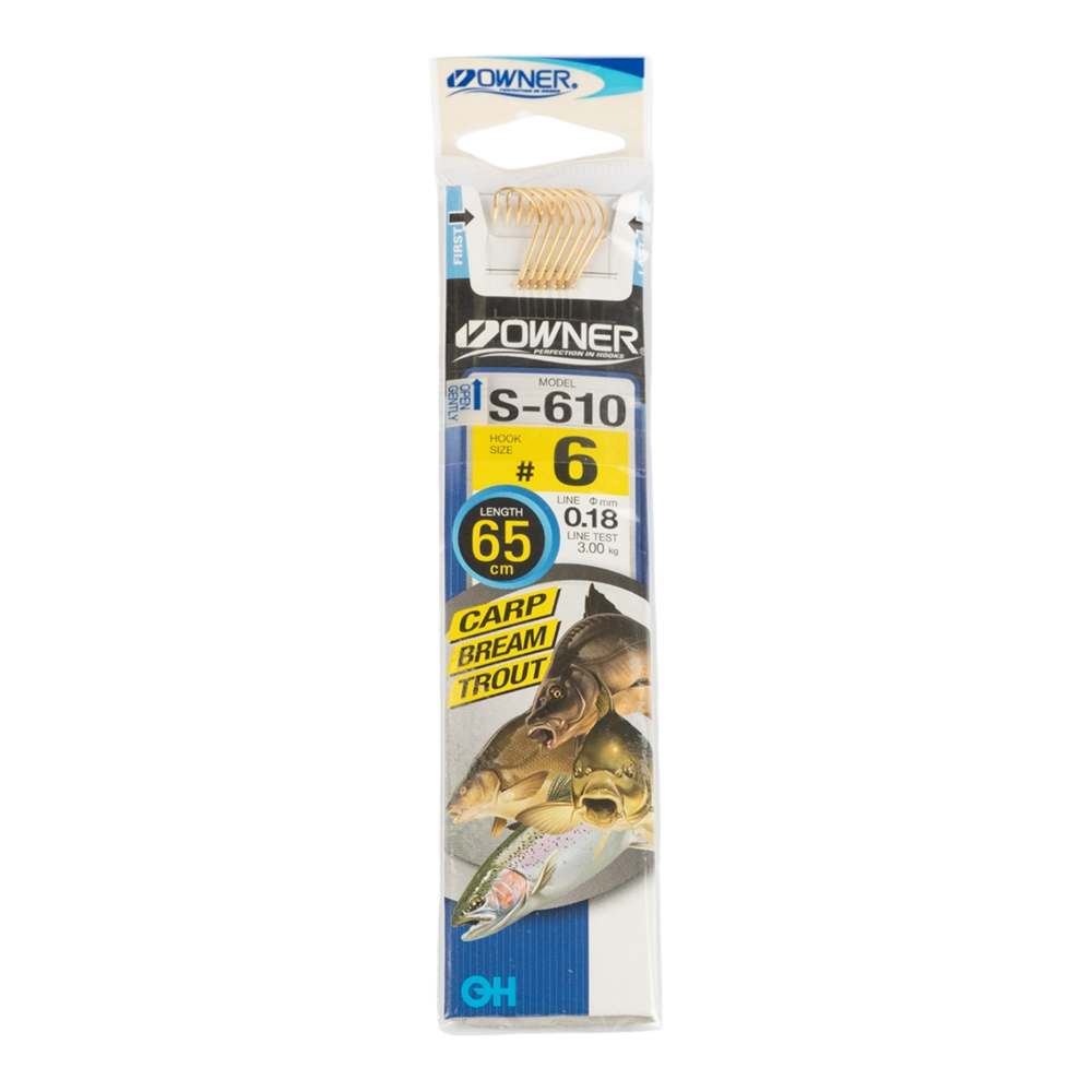Крючок с поводком Owner S-610 06-0.18. Фото №1