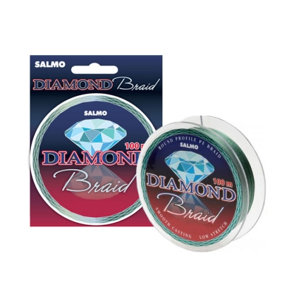Леска плетёная Salmo Diamond BRAID Green 100/028. Фото №2