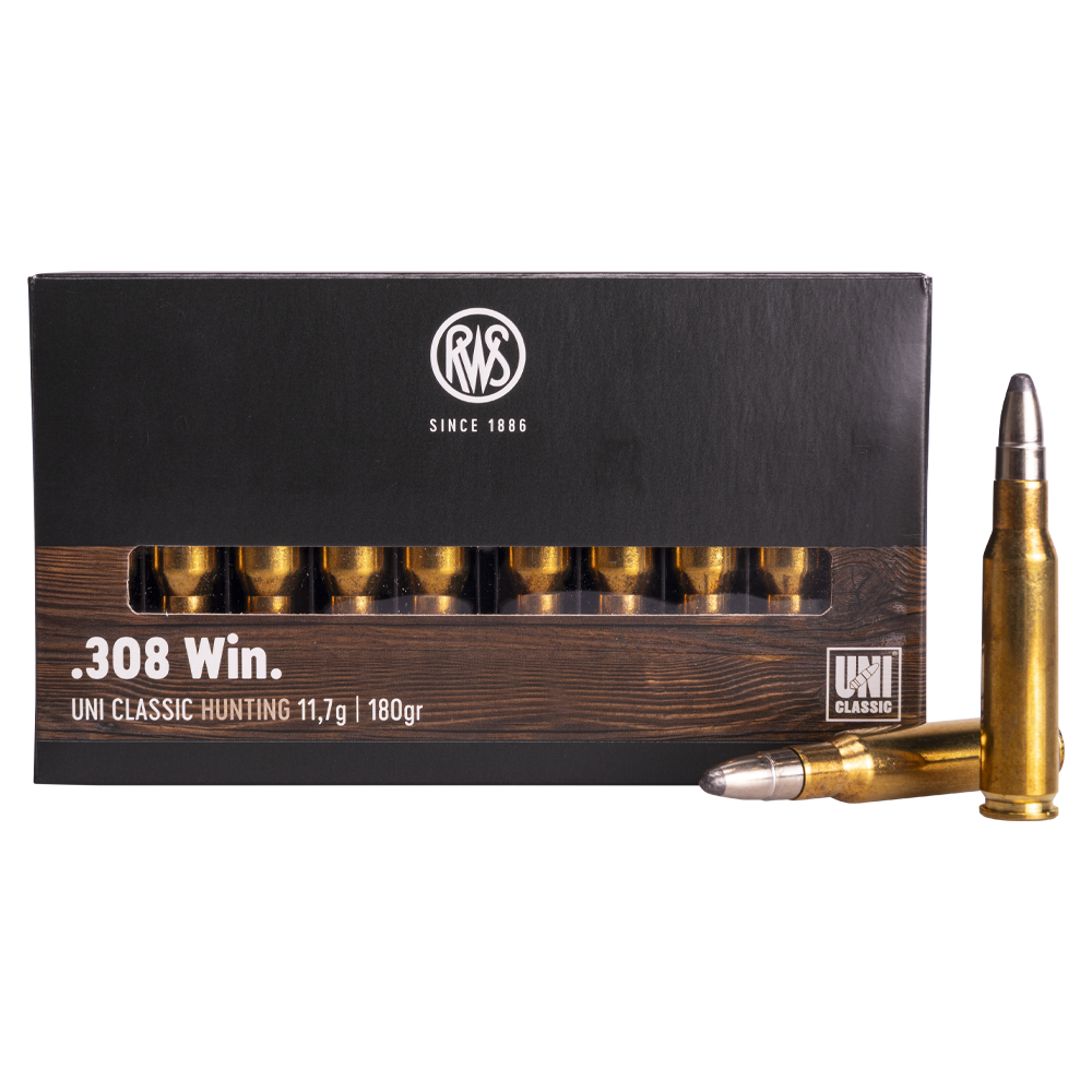 Патрон нарезной RWS калибр 308 WIN DN UNI Classic 11,7 гр. 180 grn. (в пачке 20 шт.). Фото №1 Патрон нарезной RWS калибр 308 WIN DN UNI Classic 11,7 гр. 180 grn. (в пачке 20 шт.). Фото №1