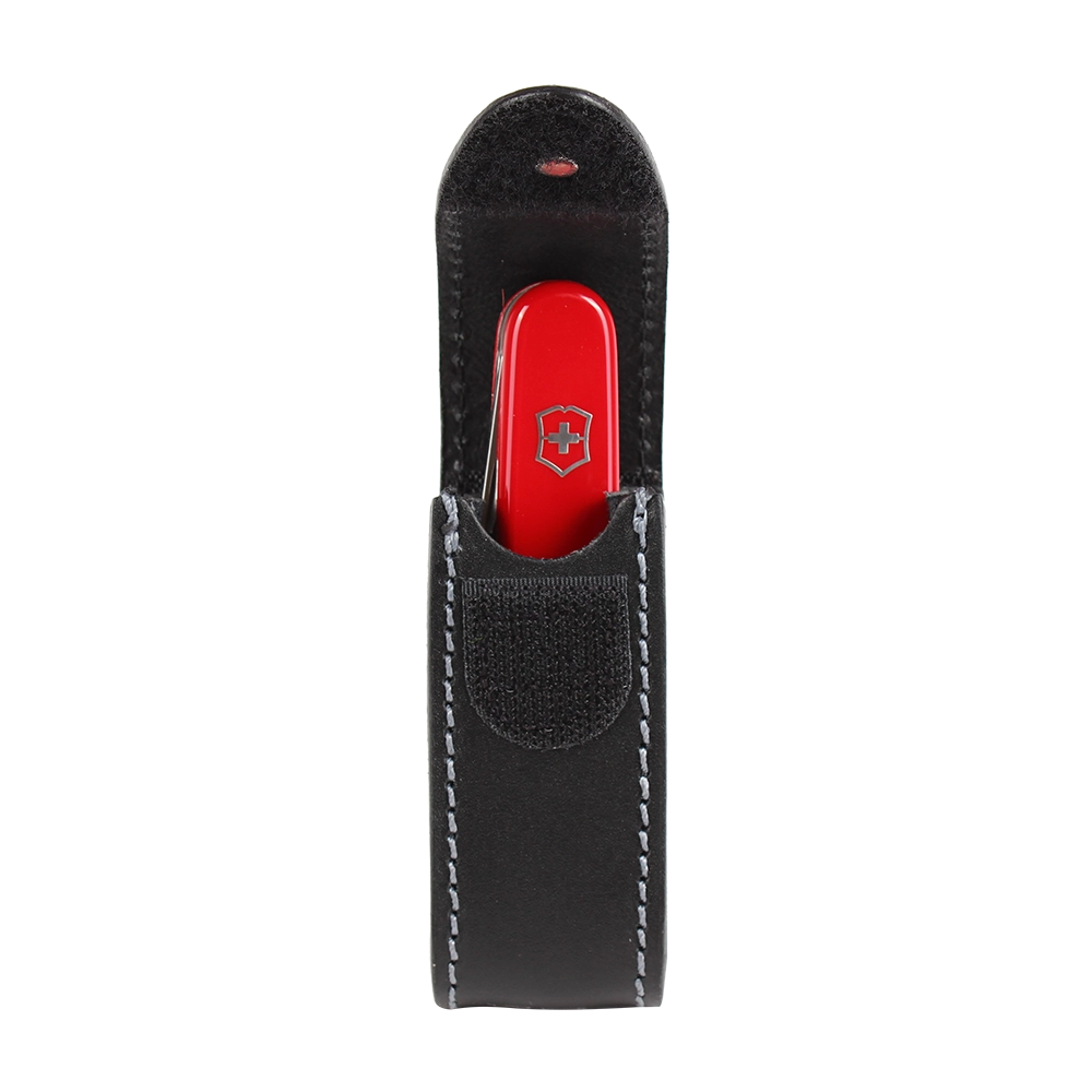 Чехол Victorinox кожаный черный с застежкой 91 mm. Фото №3 Чехол Victorinox кожаный черный с застежкой 91 mm. Фото №3