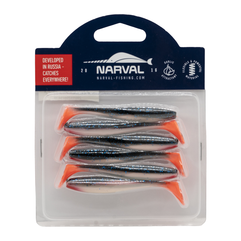 Приманка силиконовая Narval Choppy Tail 80мм, (6шт. упак.) цвет (#021) Grimy. Фото №2