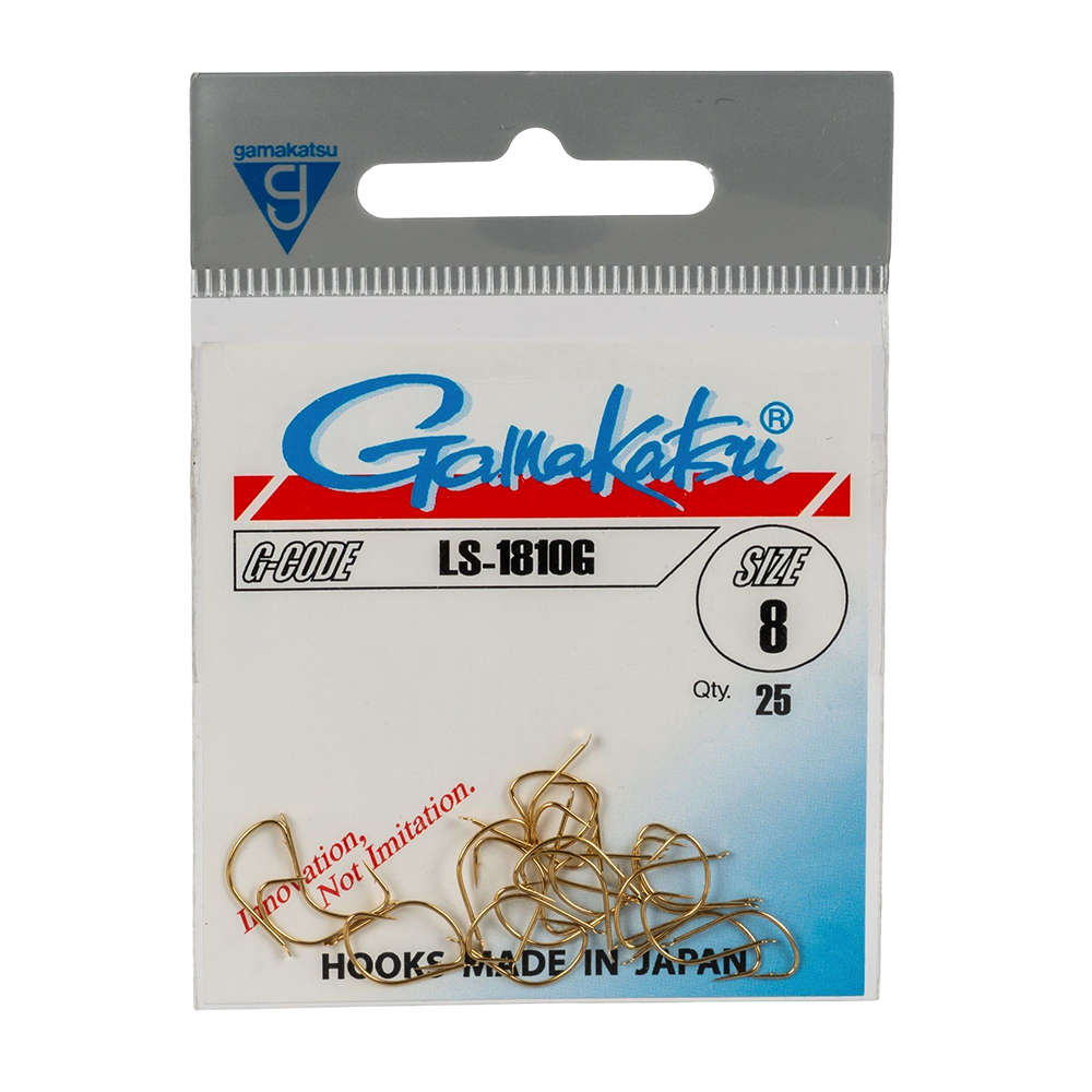 Крючок Gamakatsu Hook LS-1810G Gold №08. Фото №1