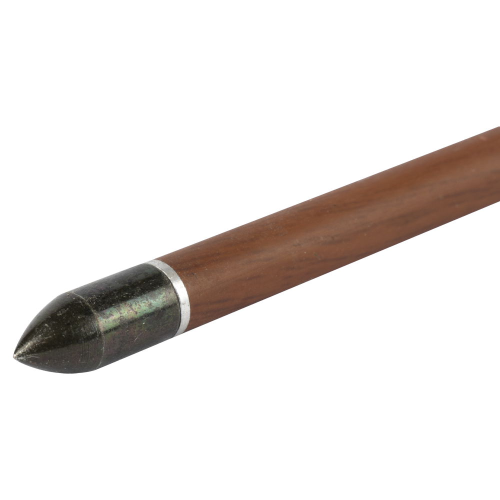 Стрела лучная карбон под дерево Centershot Grizzly 400 натуральное оперение 4". Фото №5