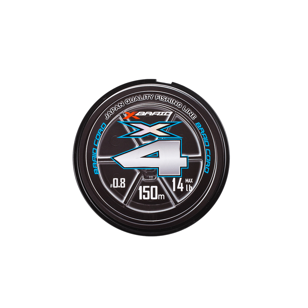 Плетёный шнур YGK X-Braid Braid Cord X4 150m Chartreuse #0.8, 0.148мм, 14lb, 6.3кг. Фото №1