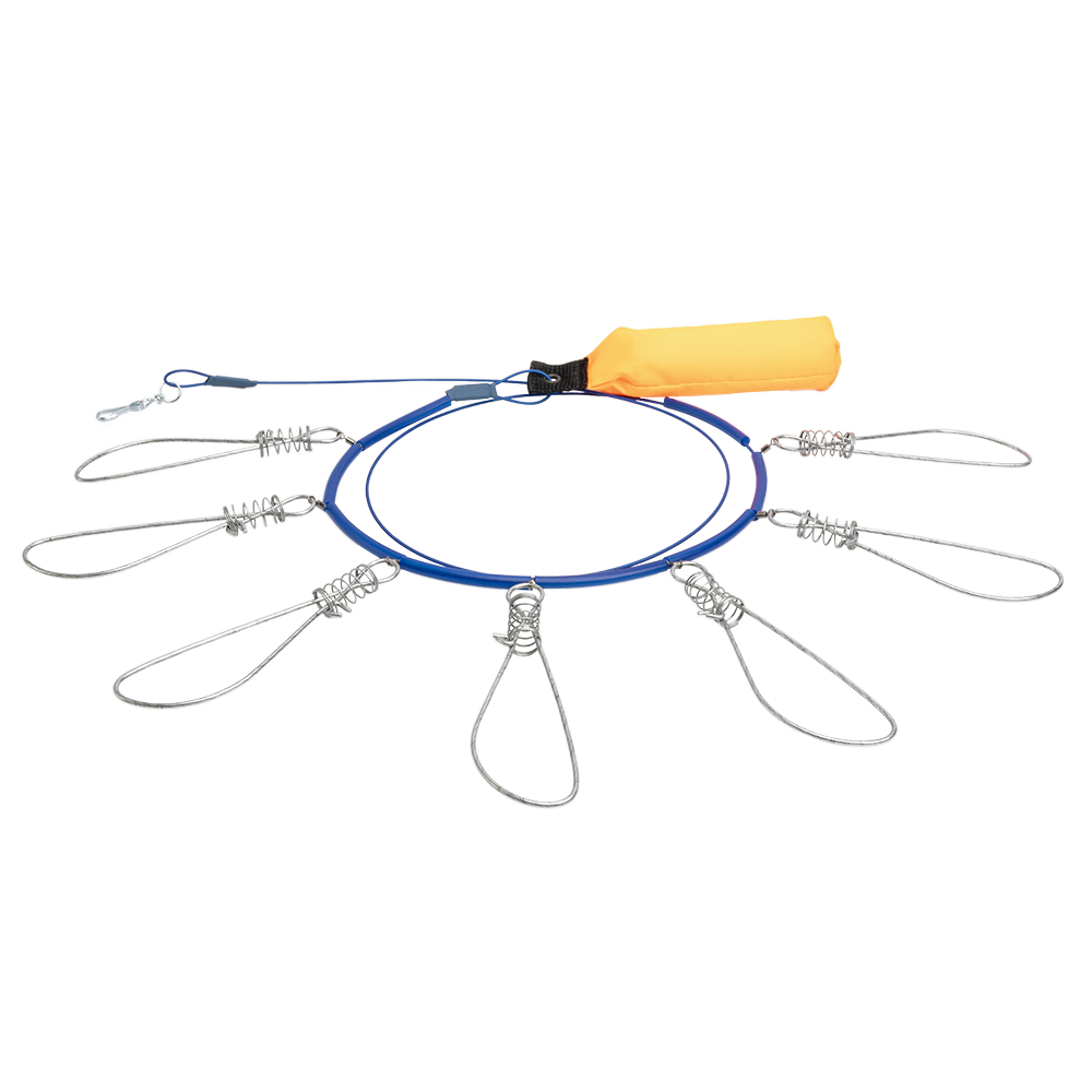 Кукан металлический (трос) с поплавком 7-ти карабиновый. Фото №1 Кукан металлический (трос) с поплавком 7-ти карабиновый. Фото №1