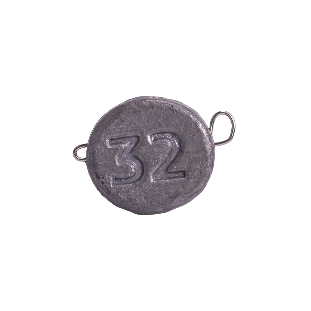 Груз Чебурашка (таблетка) разборная. Вес 32,0 гр (10 шт/упак). Фото №1