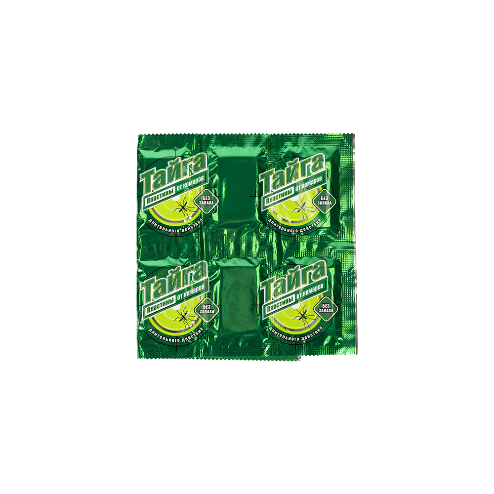 Пластины от комаров "Тайга" (10 шт.). Фото №1