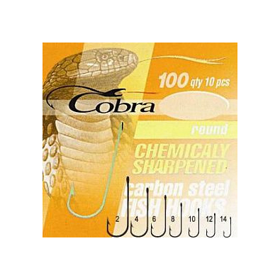 Крючки Cobra ROUND серия 100N размер 004 10шт. Фото №2