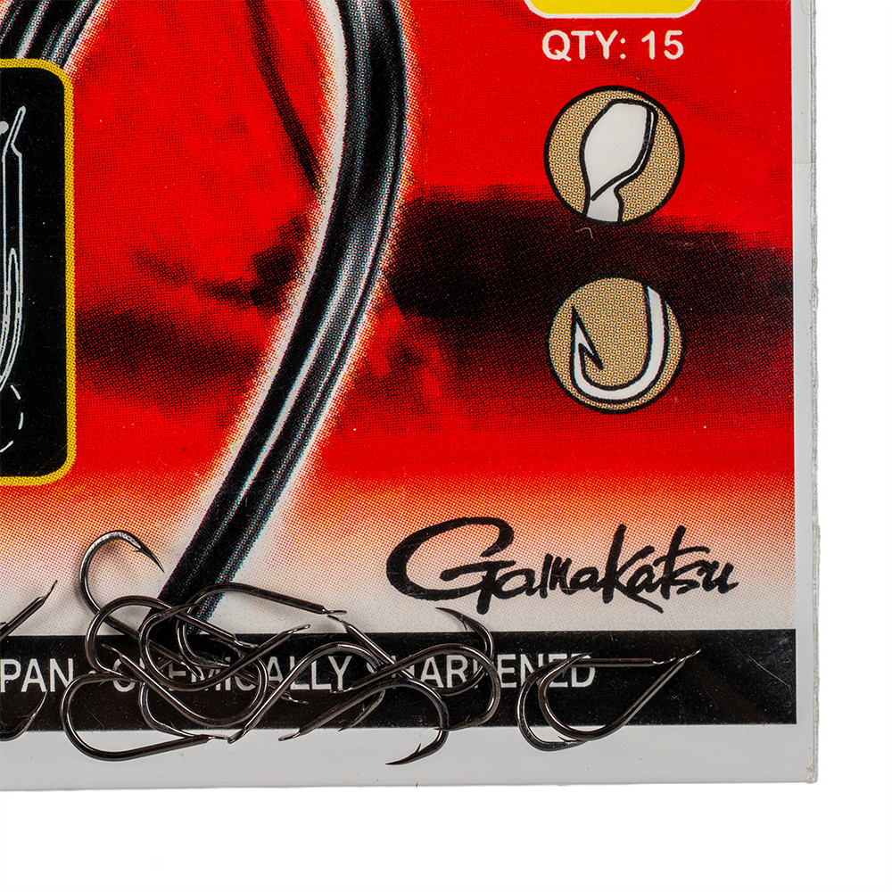 Крючок Gamakatsu Power Carp NSB Black №16. Фото №2