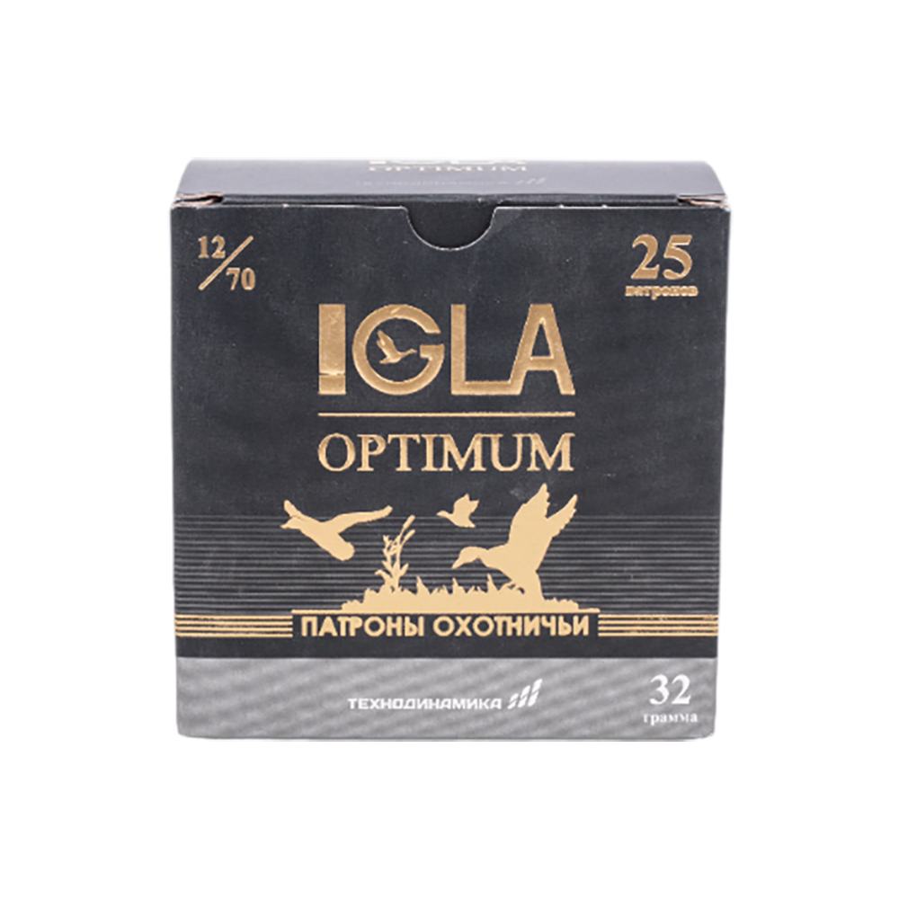 Патрон "Игла-Оптимум" 12/70 № 5 32 гр. (в пачке 25шт, короб.,250). Фото №1
