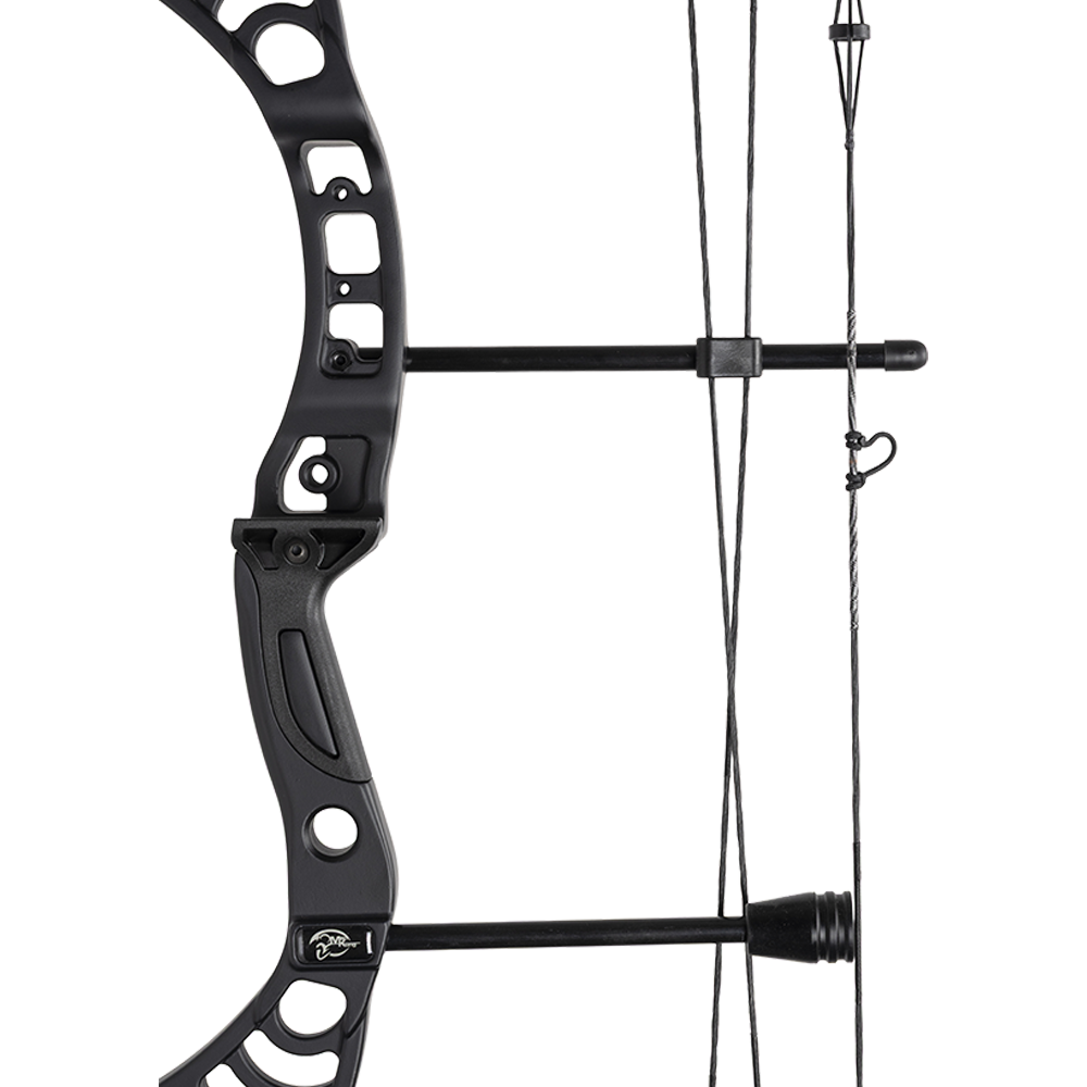 Лук блочный Man Kung - CB50 (черный, прицел, полка, релиз, пипсайт, воск, 2 стрелы ). Фото №3