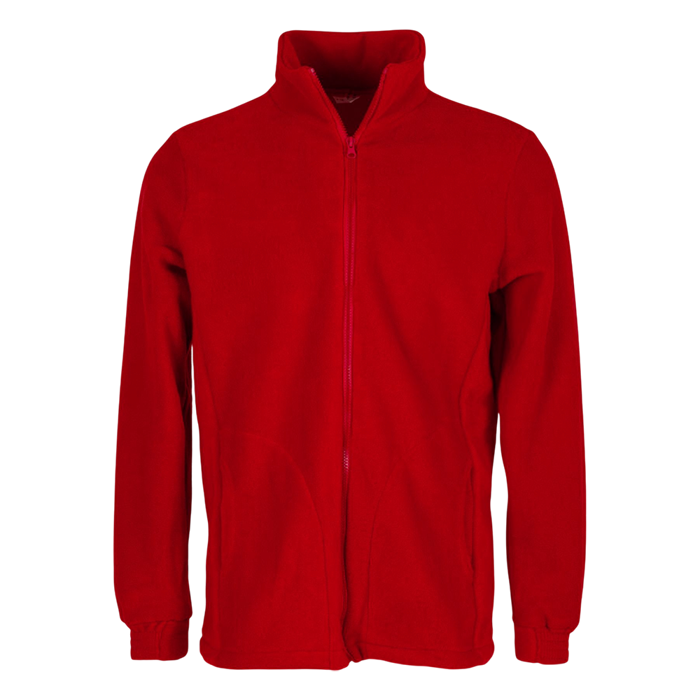 Толстовка "Флиска" с разъемной молнией (красный, 56-58, 170-176). Фото №1