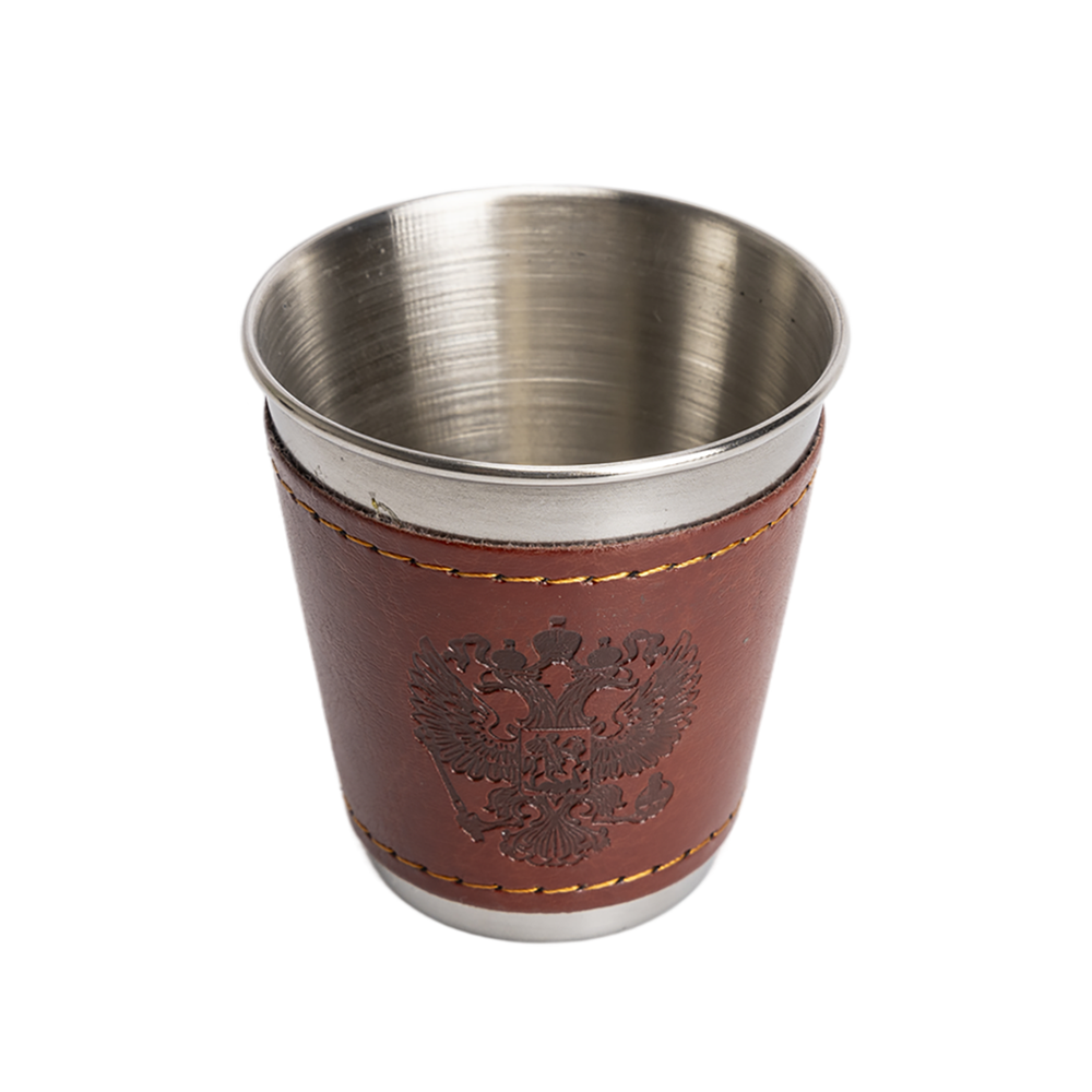 Набор стопок 60мл Герб в коже 4шт (А11) Guotai. Фото №3