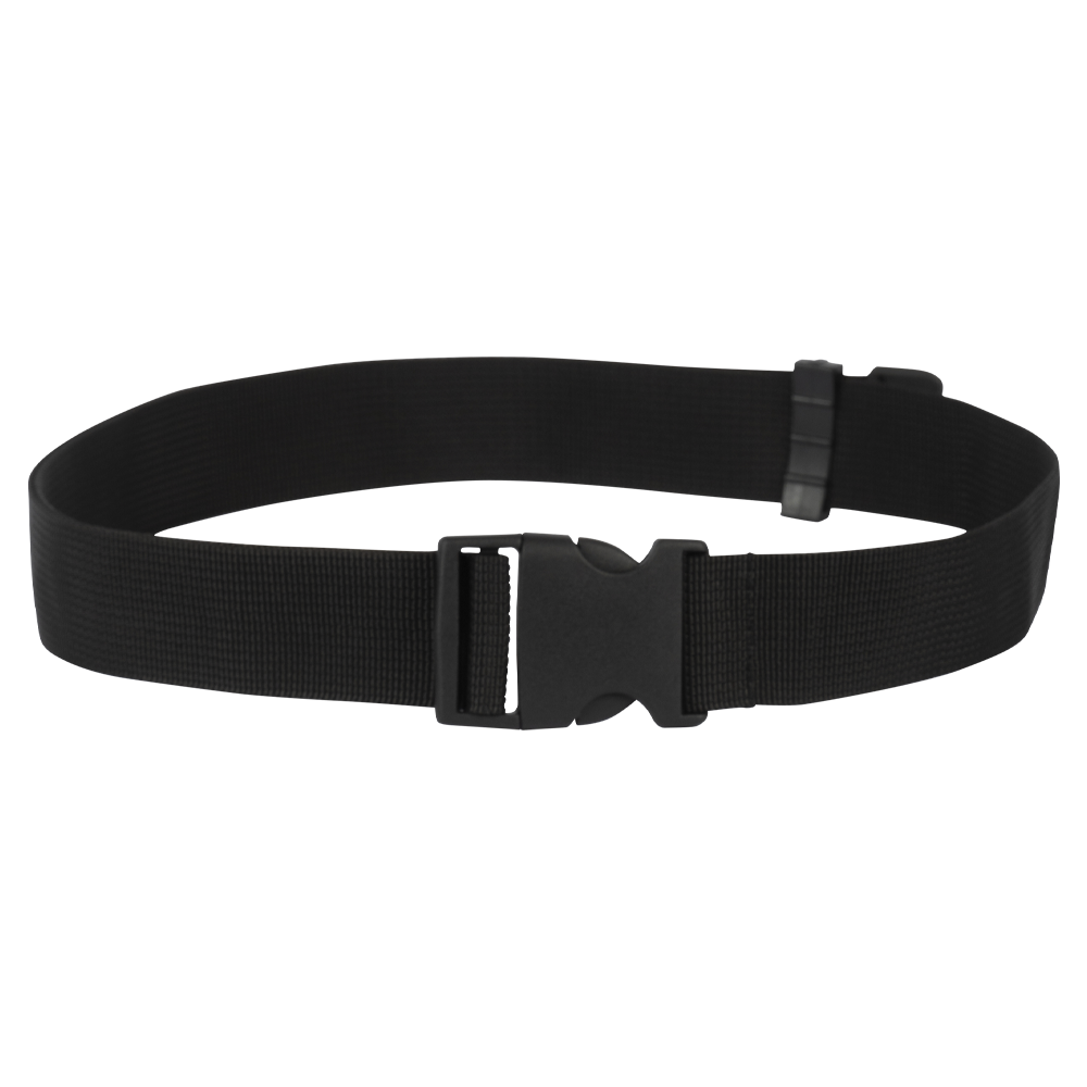 Ремень брючный, 40 мм черный (без логотипа, 145 см). Фото №1