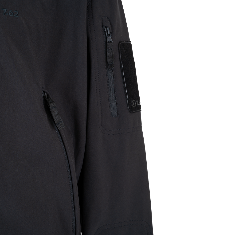 Куртка тактическая 7.62 Фантом, софтшелл, черный р. 60-62 рост 170-176 . Фото №2 Куртка тактическая 7.62 Фантом, софтшелл, черный р. 60-62 рост 170-176 . Фото №2