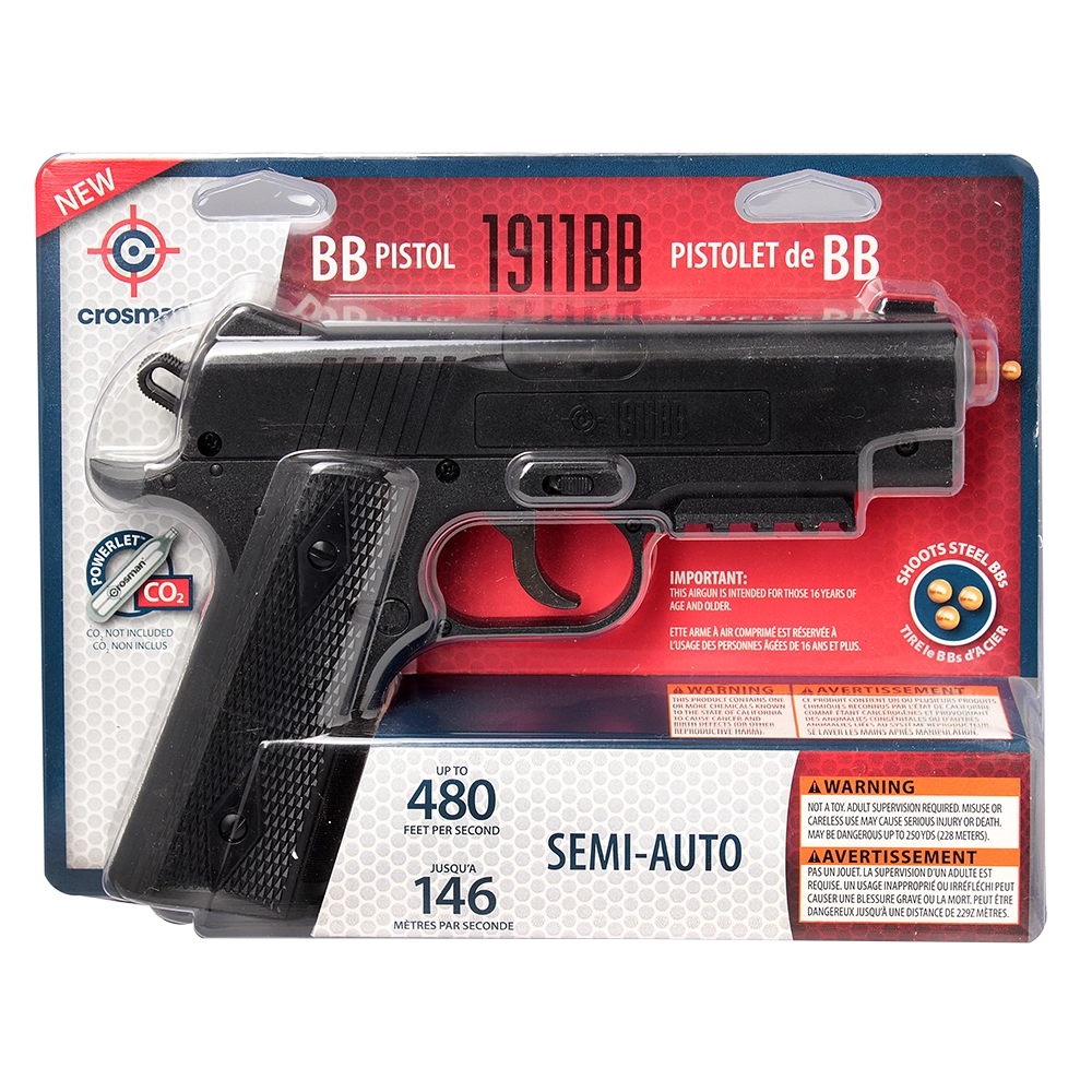 Пистолет пневматический Crosman 1911BB калибр 4,5мм. Фото №6