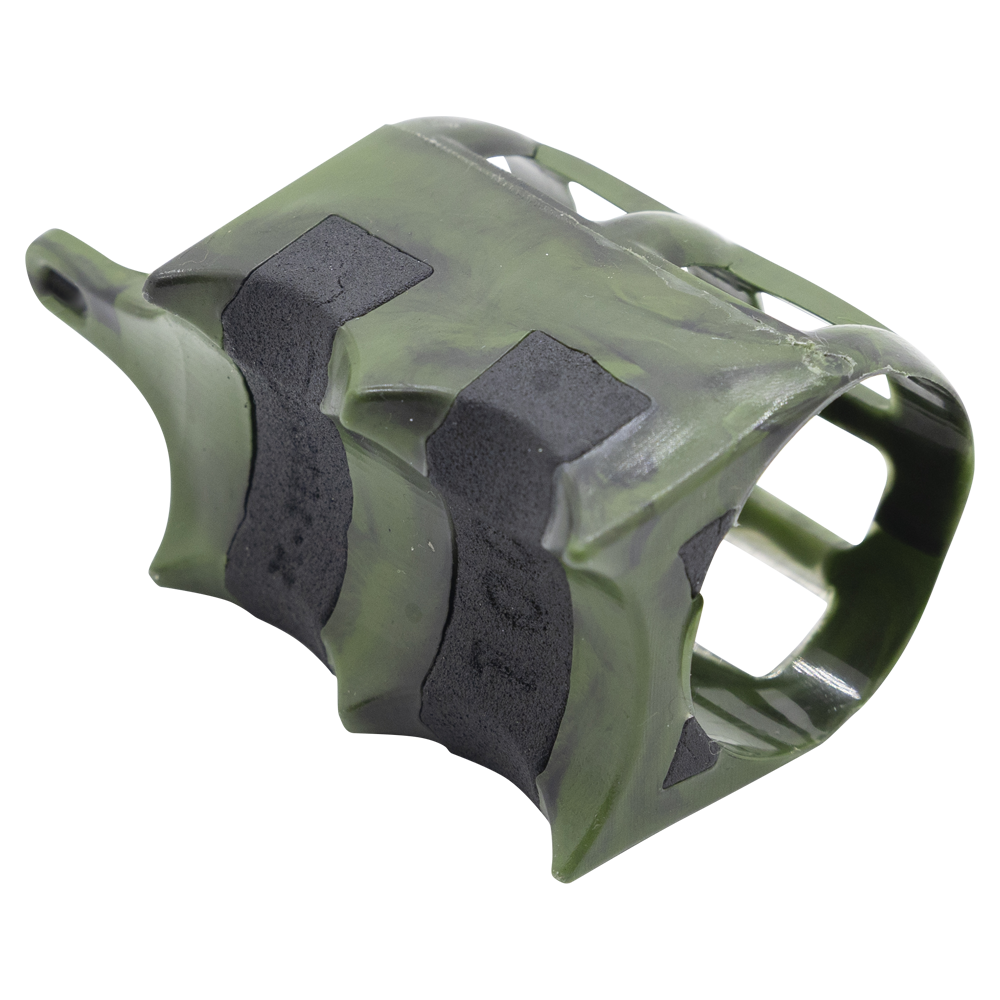 Груз-кормушка пластиковая X-FEEDER PL CAMO RIVER CAGE M 100 г (40 мл, цвет камо, сетка). Фото №4