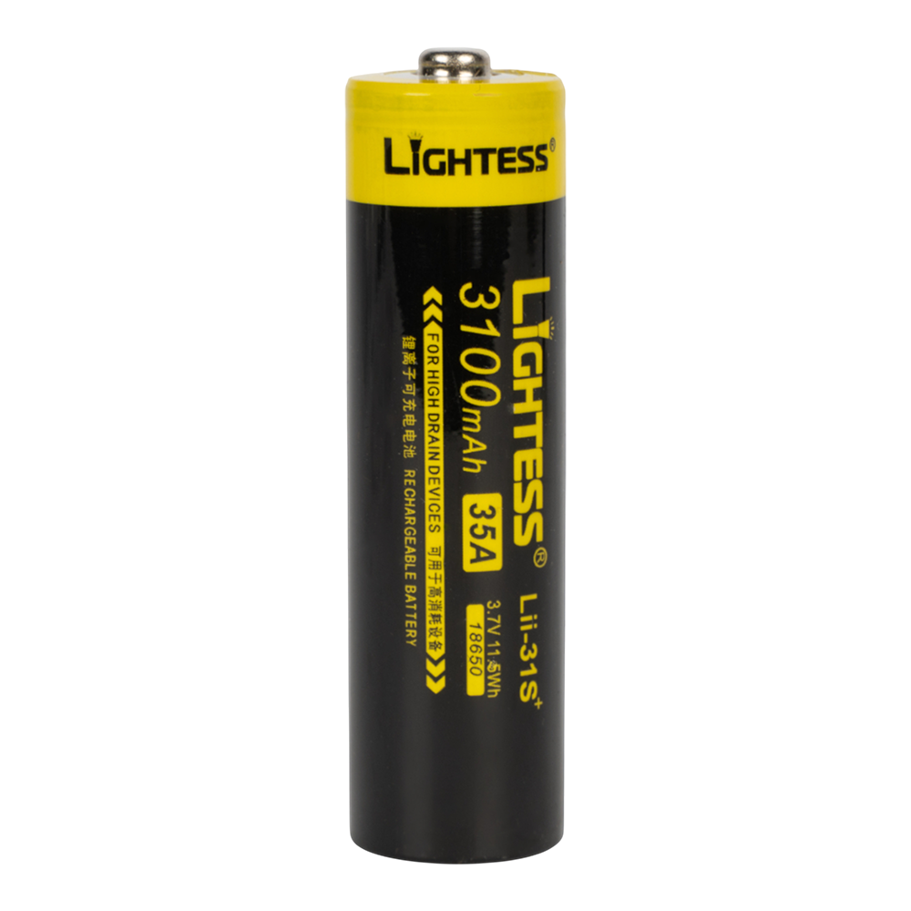 Аккумулятор Lightess ISR 18650 (3100 mAh 3,7V). Фото №1