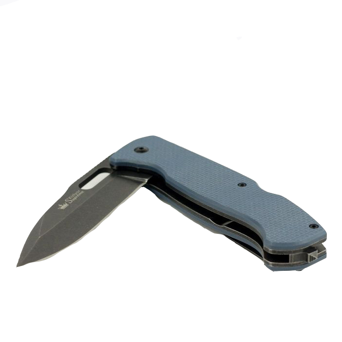 Нож складной Ute 440C GT (серый, kizlyar supreme) (Кизляр). Фото №1