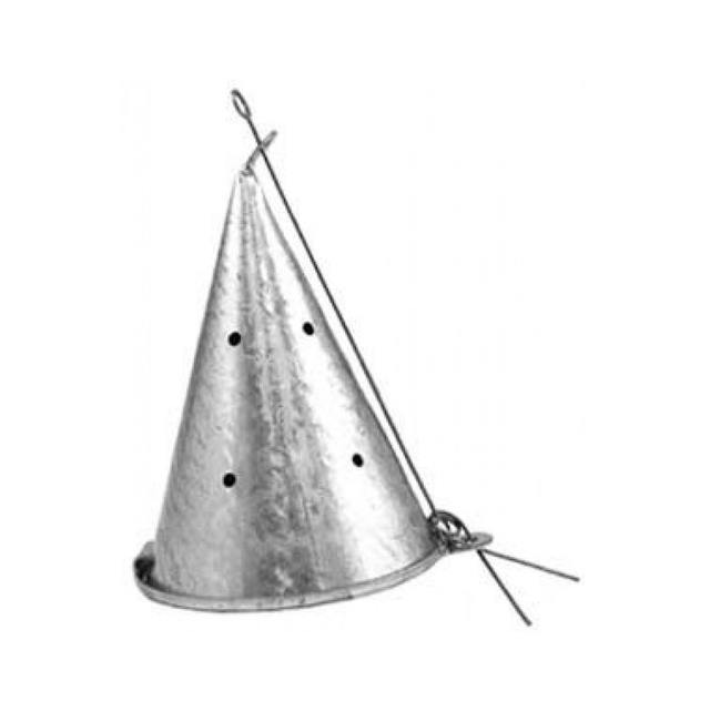 Кормушка металлическая конус большой (удлиненная). Фото №1