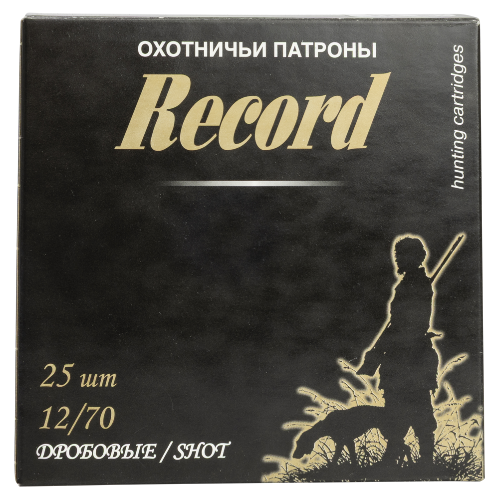 Патрон "Рекорд " бесконтейнерный увеличенная осыпь 12/70 №0 32 гр. NEW (пачка 25 шт, короб., 250). Фото №5