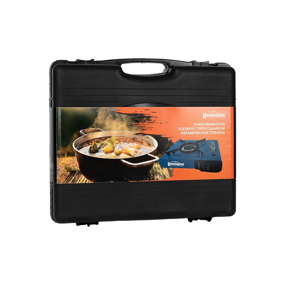 Плита Remington портативная газовая с переходником (керамическая горелка). Фото №7