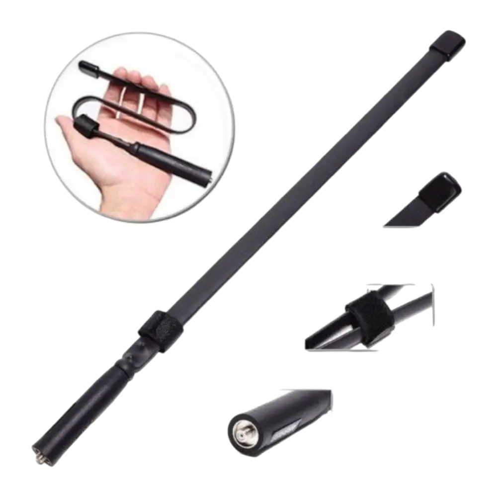 Антенна для раций Baofeng тактическая складная 104см. Фото №1