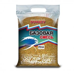 Прикормка "Dunaev Базовая смесь" 2,5кг Река. Фото №1
