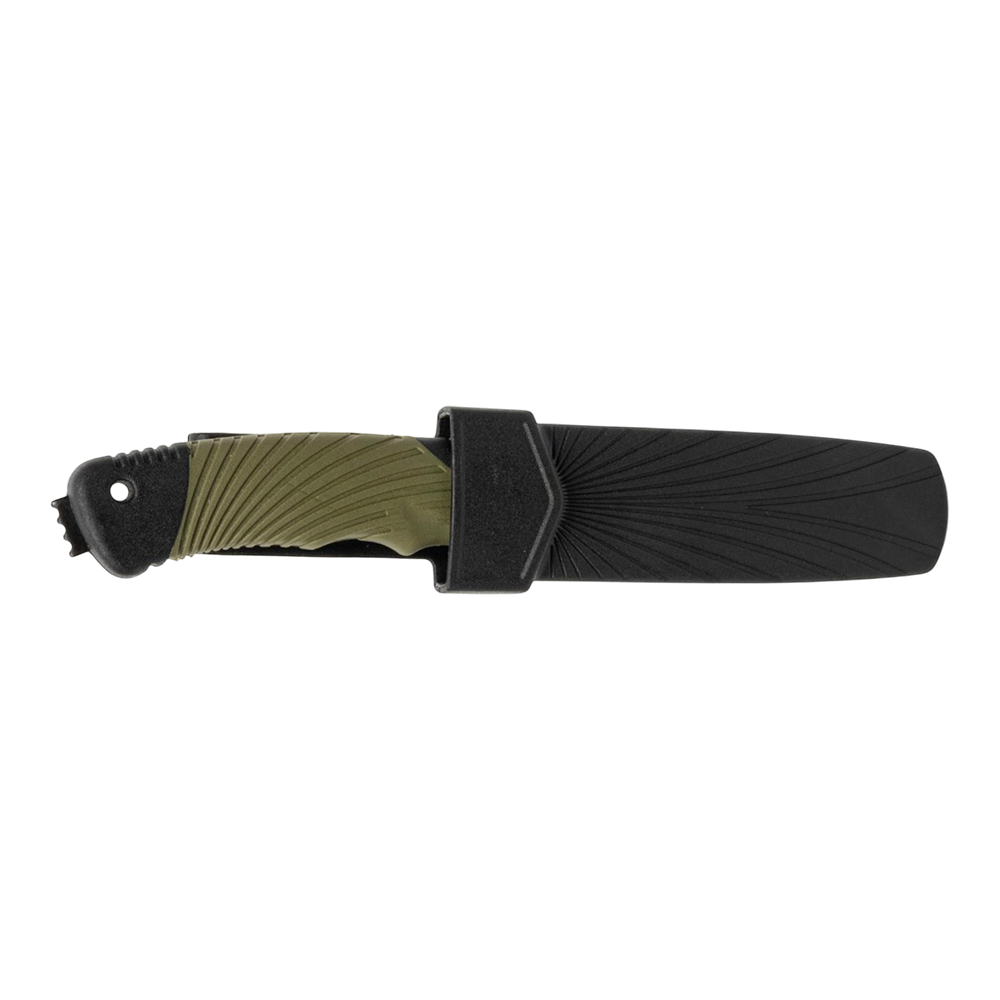 Нож туристический "Columbia" 1638D, клинок нержавеющая сталь, рукоять пластик/резина, со стеклобоем (Ярхант. Фото №3