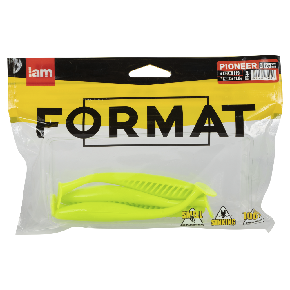 Силиконовая приманка Format Pioneer, 125мм, цвет F19 (4шт. упак). Фото №1 Силиконовая приманка Format Pioneer, 125мм, цвет F19 (4шт. упак). Фото №1