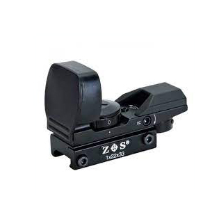 Прицел коллиматорный ZOS 1x22x33 RD, 4 марки (регулировка яркости). Фото №1