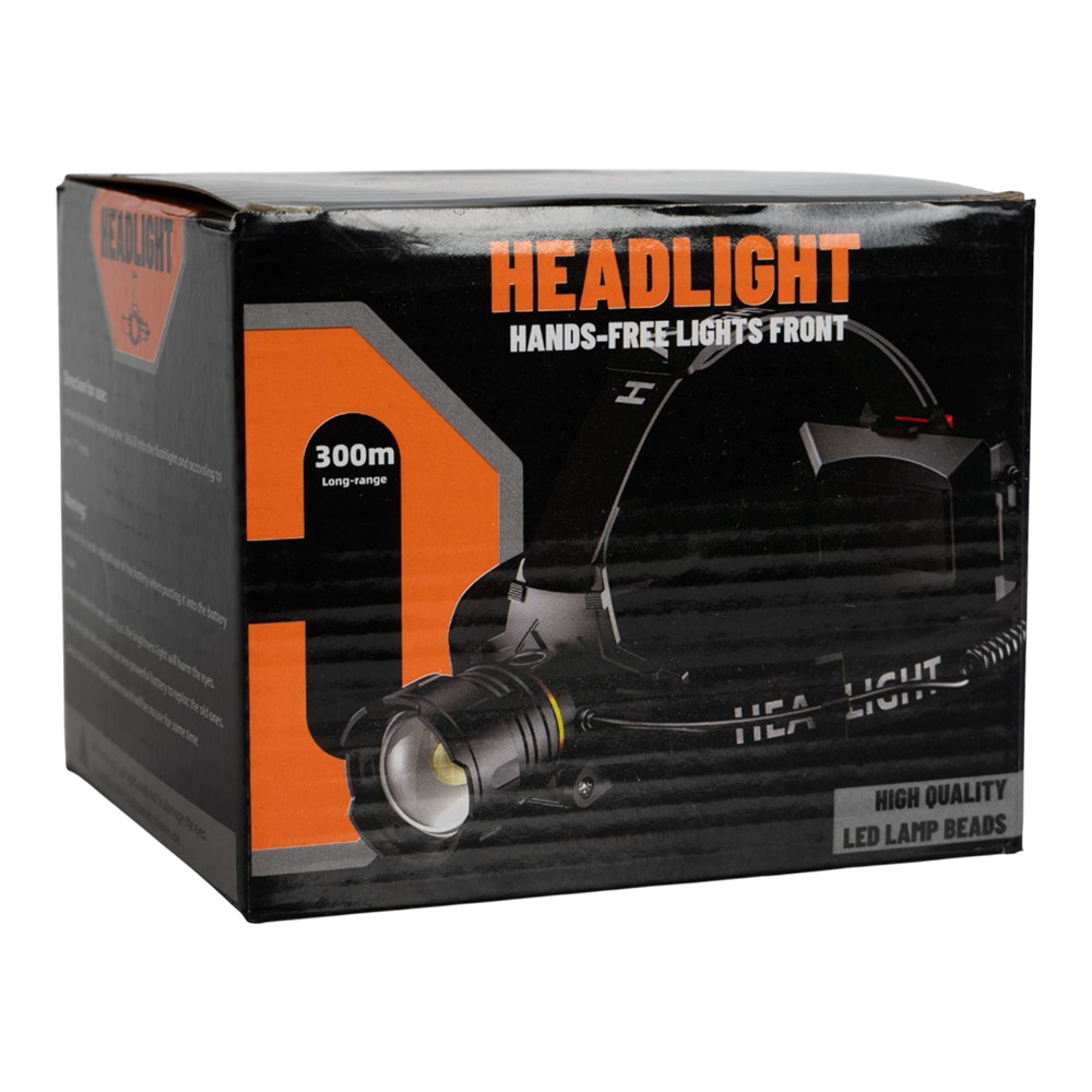 Фонарь налобный (аккумулятор 18650-3шт, белый+желтый диод TG, разъем Type-C, power bank). Фото №5