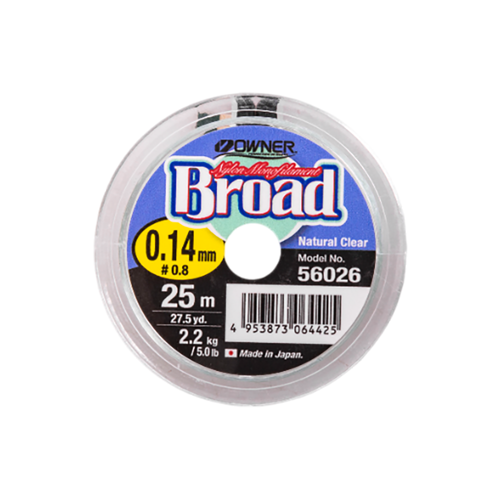 Леска Owner Broad 25м 0,14мм. Фото №1