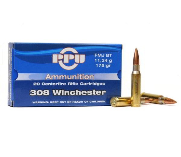 Патрон нарезной PARTIZAN PPU калибр 308 WIN FMJ BT 11,34 гр. (в пачке 20 шт.). Фото №2 Патрон нарезной PARTIZAN PPU калибр 308 WIN FMJ BT 11,34 гр. (в пачке 20 шт.). Фото №2