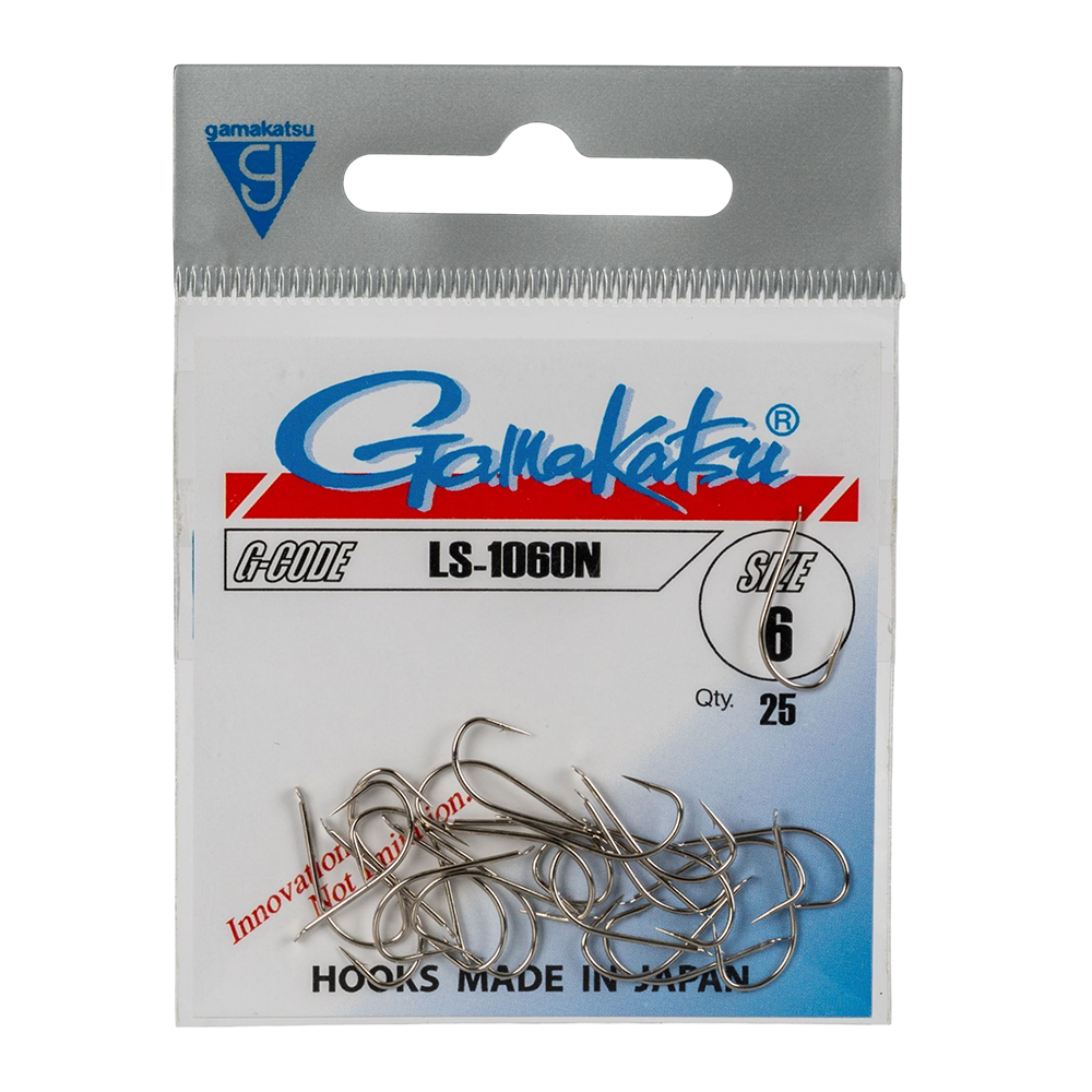 Крючок Gamakatsu Hook LS-1060N Nickel №06. Фото №1