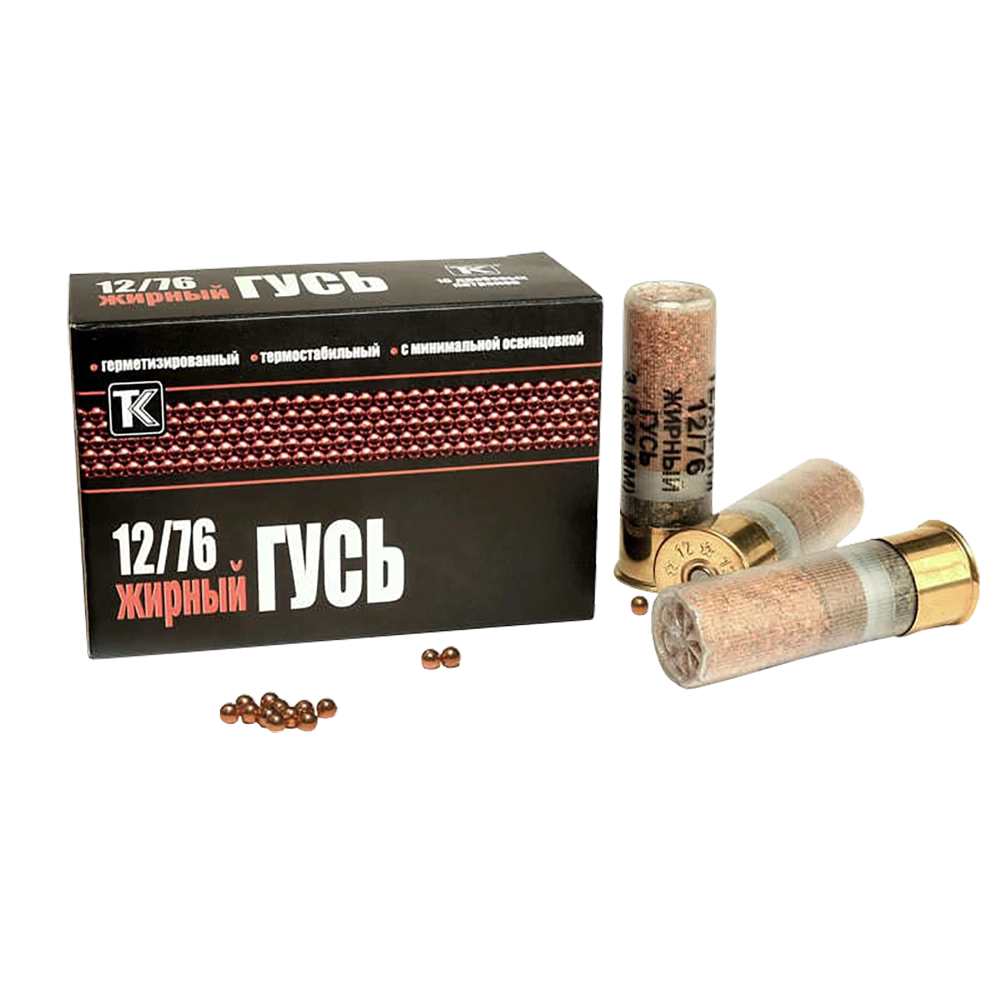 Патрон Техкрим 12/70 Жирный гусь картечь № 6,5 (в коробке 10 шт) ( коробка 240). Фото №2