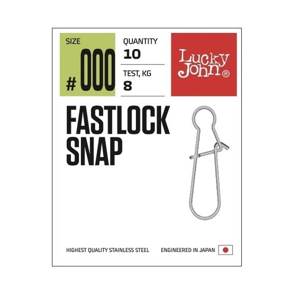 Застежка Lucky John FastLock Snap 002 тест 20кг. Фото №1 Застежка Lucky John FastLock Snap 002 тест 20кг. Фото №1