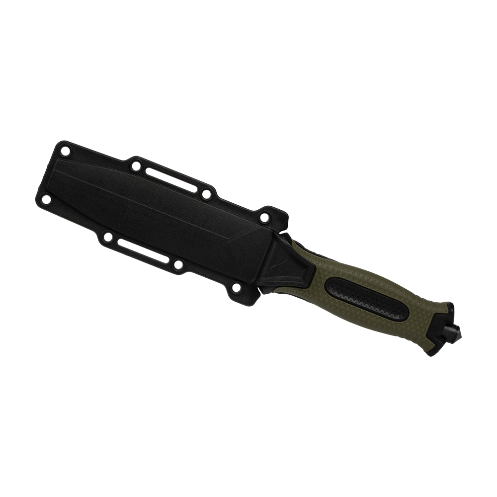 Нож туристический 2958В, клинок 420, рукоять пластик/резина, со стеклобоем (Ярхант). Фото №2