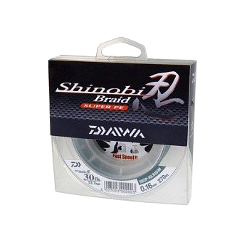 Леска плетеная DAIWA "Shinobi Braid - Y" 0,24мм 135м (флуор.-желтая). Фото №2