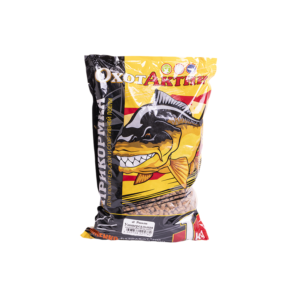 Гранулы «ОхотАктив» 5мм, Универсальная (1кг) Classic. Фото №1