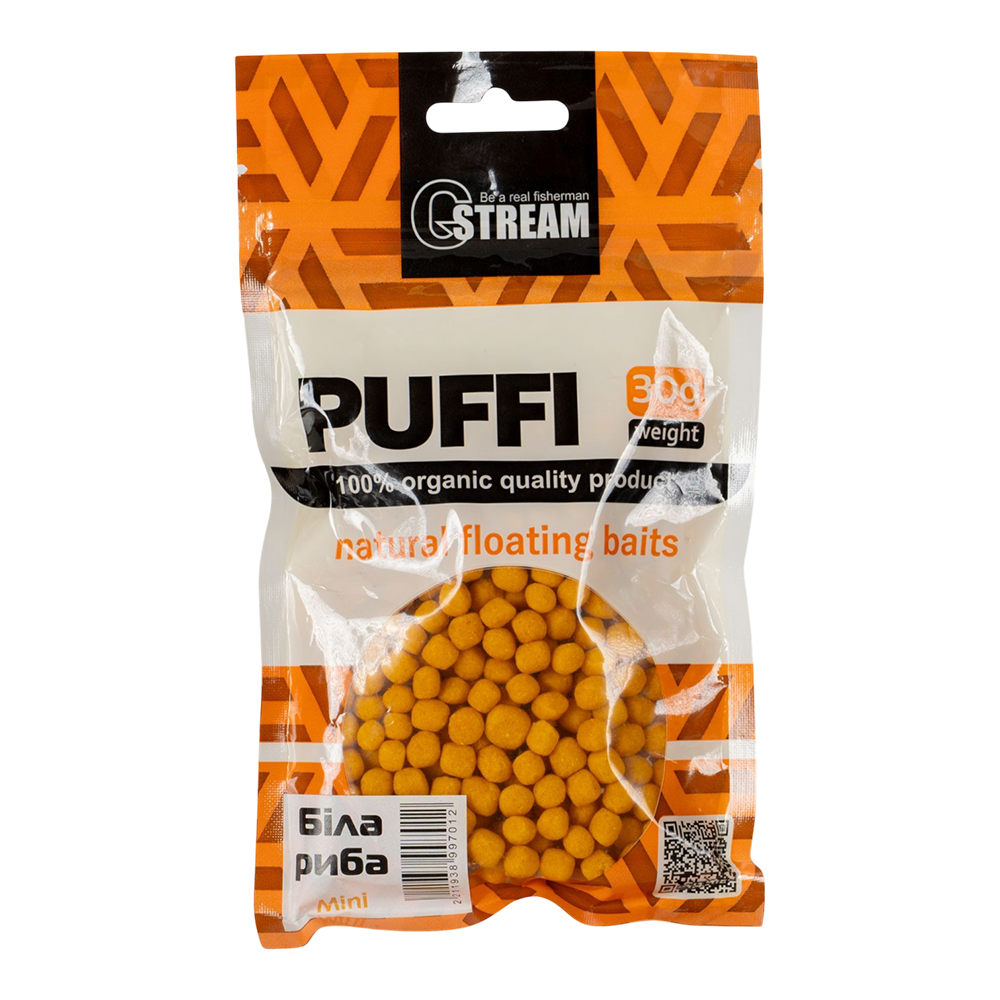 Воздушное пенотесто G.STREAM белая рыба, 30г. Фото №1