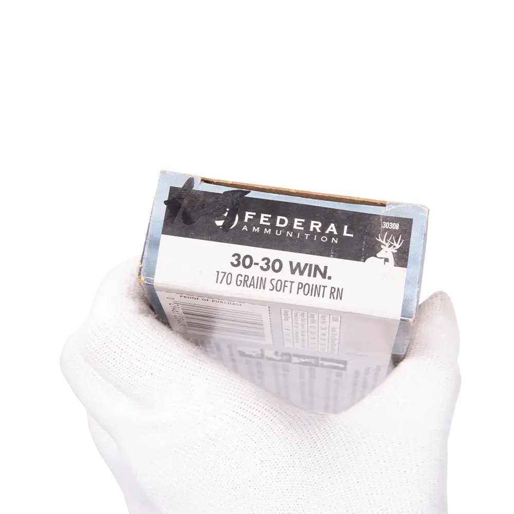 Патрон нарезной FEDERAL калибр 30-30 SP WIN 11,3 гр. 170 grn. (в пачке 20 шт.). Фото №2