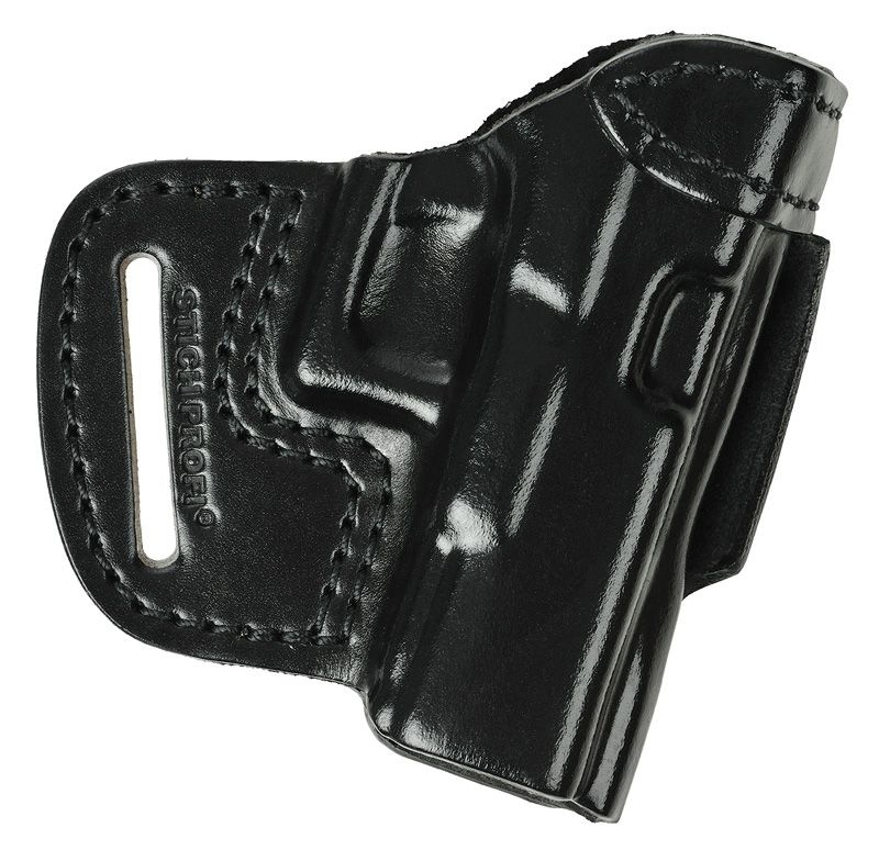 Кобура Glock 17 №11 (открытая с 2 ушами и шлёвкой) "Стандарт" (Стич Профи). Фото №1