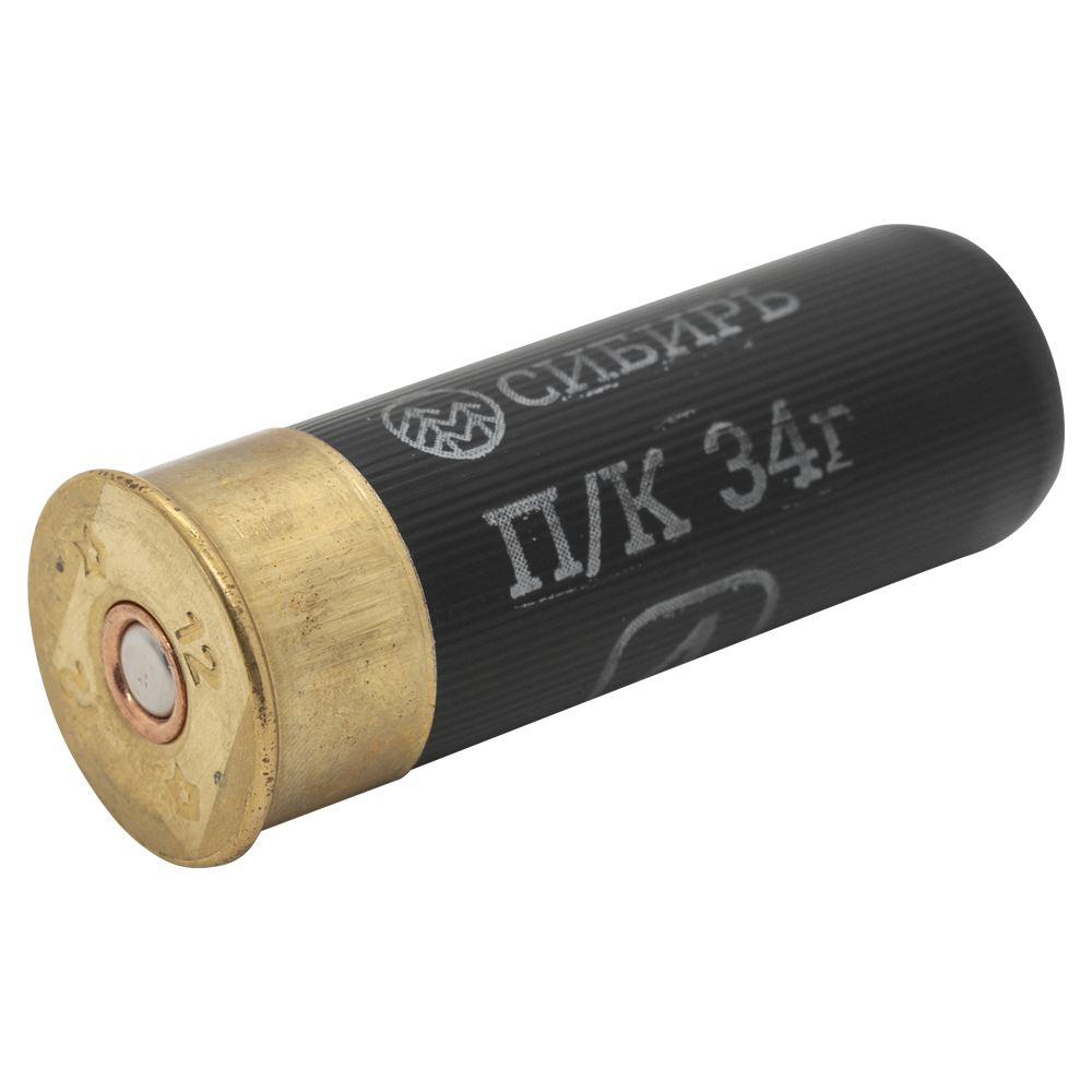 Патрон СИБИРЬ PREMIUM 12/70 охотничий дробовой 34г №4 б/к (CX-2000) (пачка 25 шт) (в коробке 250шт). Фото №2